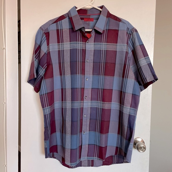 Alfani Other - Alfani Slim Fit Plaid Button-Down Shirt - Size XL